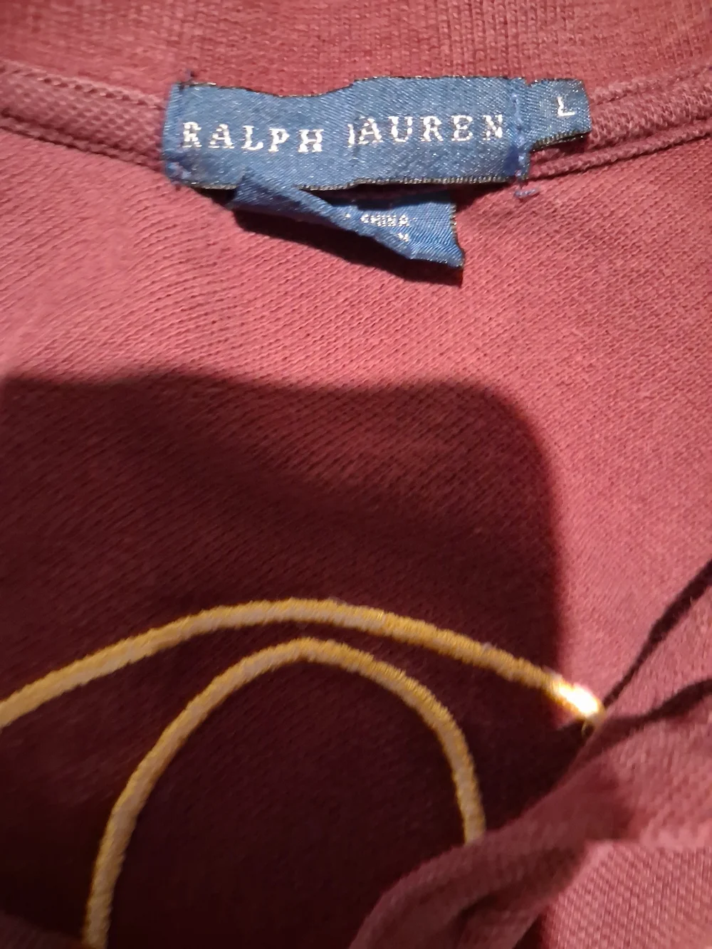 Ralph Lauren Kids Burgundy Polo with Cream Diagonal Stripe and Black Watch Crest